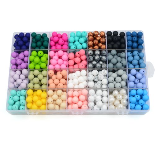 Custom Size and Colorful Silicone Beads for Bracelets